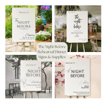 The Night Before Rehearsal Dinner Signs & Supplies