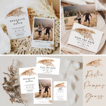 Modern Rustic Pampas Grass Wedding Suite
