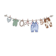 Little Cowboy/Cowgirl Baby Shower with Clothesline