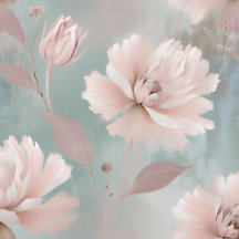 Soft Pink and Mint Modern Coastal