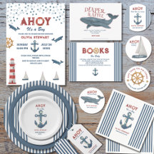 Nautical Ahoy it's a Boy Baby shower
