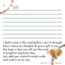 Handmade Card Inserts