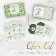 Homemade Bath + Body Packaging + Labels: Olive Oil