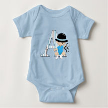 Cute Little Man Monogram Baby Sets