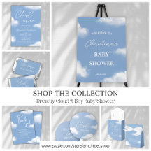 Dreamy Cloud 9 Boy Baby Shower