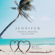 Tropical Wedding Stationery Set - The Jennifer