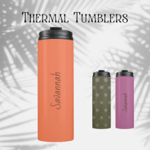 Boho and Retro Style Thermal Tumblers