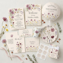 Wildflower Meadow — Baby Shower Collection