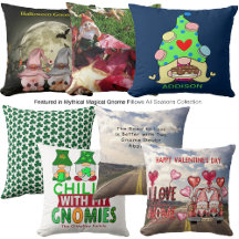 Mythical Magical Gnome Pillows All Seasons