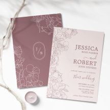 Botanical Mauve Wedding