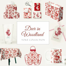 Red Toile Deer