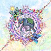 Sacred Tribal Henna Elephant