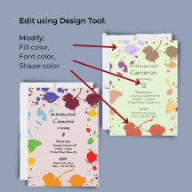 Kids Art Themed Birthday Party