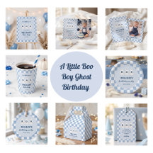 A Little Boo Boy Ghost Birthday