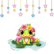 Baby Shower Party Set, Pink Frog Party Theme