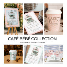 Café Bébé Paris Themed Baby Shower Collection