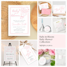 Baby in Bloom Baby Shower Collection