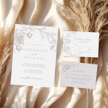 Josephine • Elegant Vintage Sepia Wedding Suite