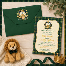 Little Prince Lion Cub Baby Boy Shower Collection