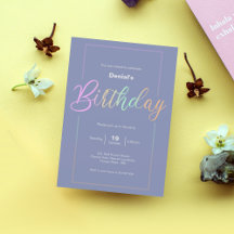 Birthday Party Printables Suite | Invitation Card
