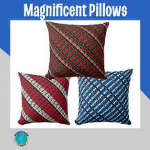 Magnificent Pillows in the flag colors!
