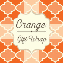 Orange Gift Wrap