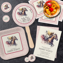 WATERCOLOR RACEHORSE DERBY COLLECTION