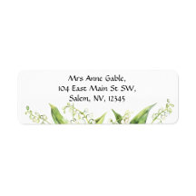 Watercolor Lilies and Lily of the Valley Designs