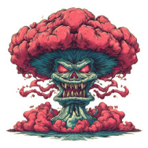 Red Mushroom Cloud Monster Collection