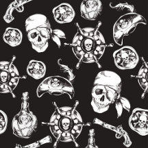 Pirate Skull Bathroom Decorations
