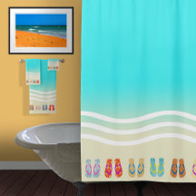 Beach Flip Flops Bathroom Decor