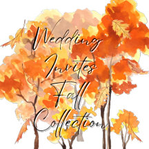 Fall Theme Wedding Invites.