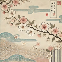 Japanese-Inspired Motifs | Cherry Blossoms & Ukiyo