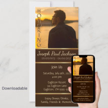 Digital Photo Funeral Memorials