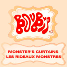 MONSTERS CURTAINS - RIDEAUX BAIN MONSTRES