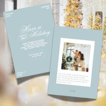 Classic Blue Luxury Font Holiday Collection