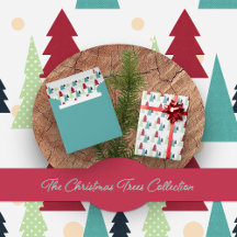 Multicolor Christmas Trees Pattern Collection