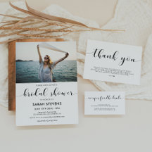 Elegant Black and White Bridal Shower