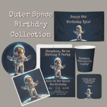 Blue Outer Space Birthday