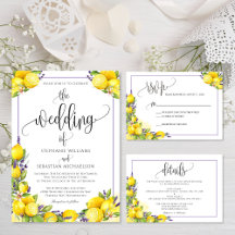Lemons & Lavender Floral Suite
