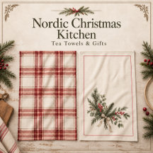 Nordic Christmas Kitchen | Tea Towels & Gifts