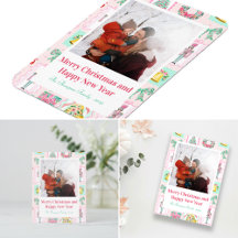 Pink & Green Nutcracker Holiday Photo Gifts