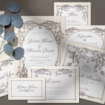 Ivory Baroque Wedding Stationery Collection