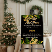 Elegant Black & Gold 2026 New Year Party 