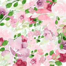 Colorful watercolor floral