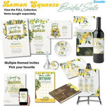 Lemon Squeeze Bridal Shower Invitations