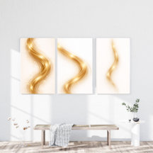 Golden Minimal Flow – Modern Luxury Wall Art Colle