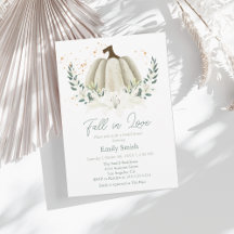 White Pumpkin Fall Bridal Shower