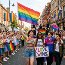 Retro Rainbow LGBTQ+ Pride