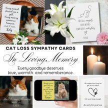 Cat Loss Sympathy Cards